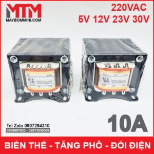 Bien The Bien Ap Tang Pho Doi Dien AC 220V Ra 5V 12V 30V Minh Quang