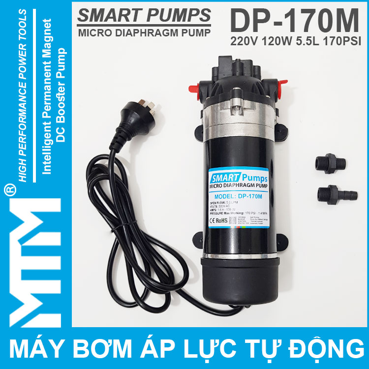 May Bom Ap Luc Tu Dong Mini Smartpumps 220V 120W 170M