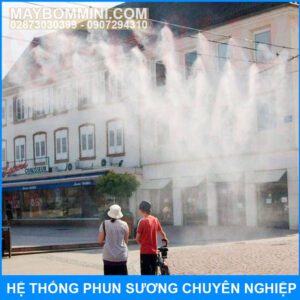 Phun Suong Lam Mat Quan Ca Phe Nha Hang