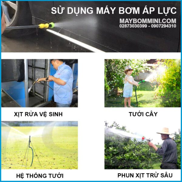 Su Dung May Bom Ap Luc 12V 180W