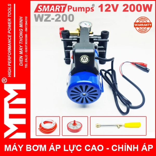 Gia Ban May Bom Ap Luc Cao 12V 200W 16l Smartpumps WZ 200 Co Chinhh Ap