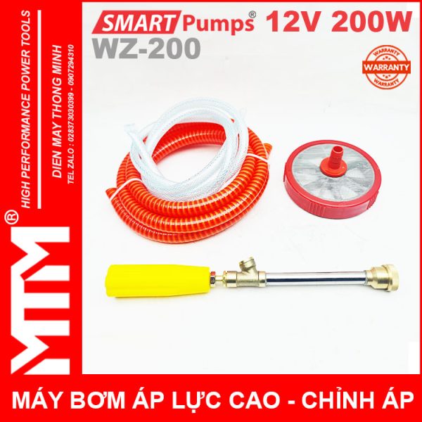 Phu Kien May Bom Ap Luc Cao 12V 200W 16l Smartpumps WZ 200 Co Chinhh Ap