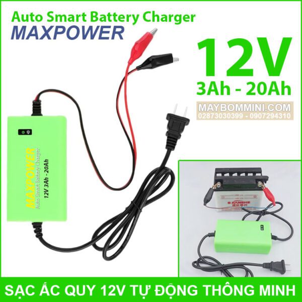 Sac Ac Quy Tu Dong Thong Minh 12v