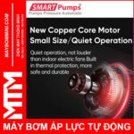 May Bom Ap Luc Tu Dong 24V 220W 20L Smartpumps Chinh Hang Motor Loi Dong Cao Cap