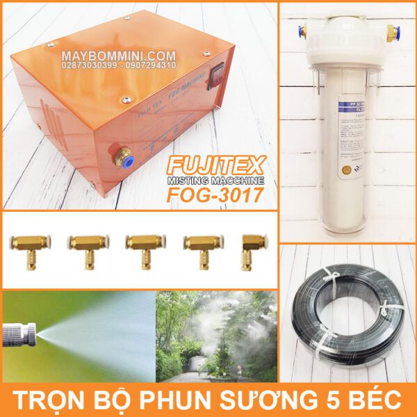Tron Bo Phun Suong Lam Mat Tuoi Lan 5 Bec Fujitex Fog 3017