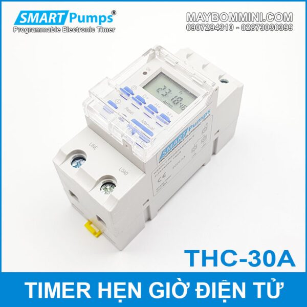 Timer Hen Gio Tat Mo Thiet Bi Dien Tu Smartpumps THC 30A