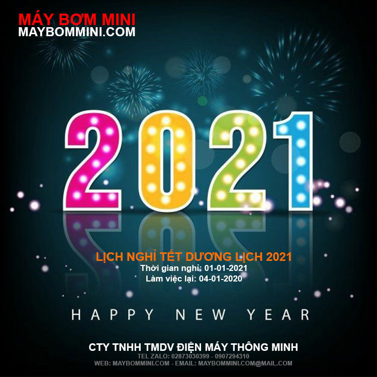 May Bom Mini Lich Nghi Tet Duong Lich 2021