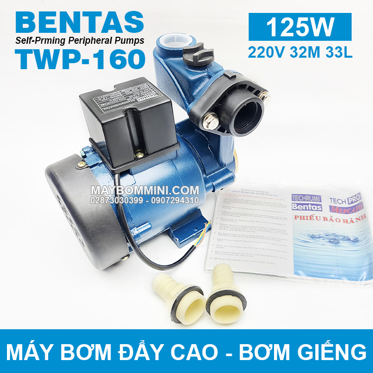 Bom Nuoc Day Cao Bentas 125w Chinh Hang