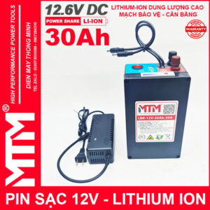Box Pin Lithium Ion 12V 30Ah 30A 3S MTM