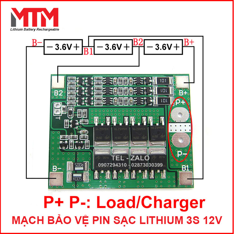 Li Ion Lithium Battery Charger Protection Board 18650 BMS
