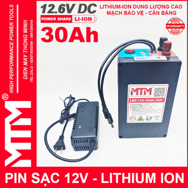 Chuyen Phan Phoi Pin Lithium Ion 12V 30Ah 30A 3S MTM