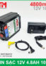 Box Pin Sac 12V 4800Mah 10A Chinh Hang