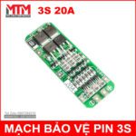 Mach Bao Ve Pin 12v 3s 20A