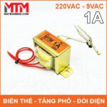 Bien The Bien Ap Tang Pho Doi Dien AC 220V Ra 9V 1A Chinh Hang