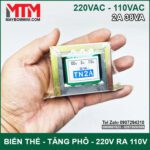 Bien The Bien Ap Tang Pho Doi Dien AC 220V Ra110V 2A 38VA