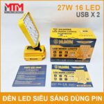 Den Led Dung Pin Hukan 27w