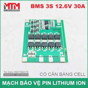 Mach Bao Ve Pin 18650 3S 30A