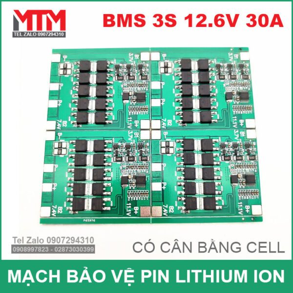 Mach Can Bang Va Bao Ve 3S 30A 12V