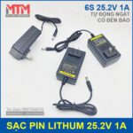 Sac Pin Tu Dong 25V Co Den Bao