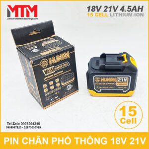 Pin Chan Pho Thong 21V 15cell 4500mAh 5C Hukan