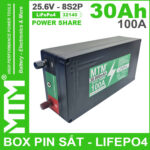Box Pin Sat Cell 32140 8S2P 30Ah 24V 100A MTM
