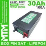 Box Pin Sat Cell 32140 8S2P 30Ah 24V 100A MTM Chinh Hang