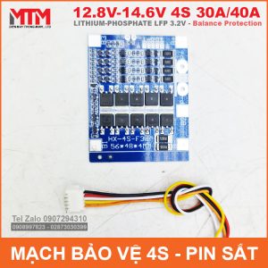 Mach Bao Ve Pin Sat 4S 30A 40A 12V8 Can Bang Chinh Hang