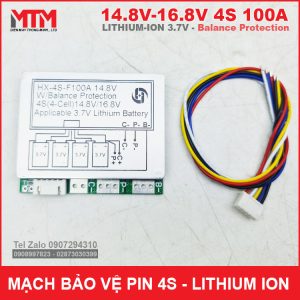 Chuyenphan Phoi Mach Bao Ve Pin Lithium Ion 4S 100A Can Bang