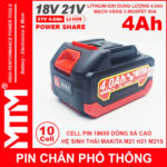 Gia Ban Pin Makita Chan Pho Thong 10 Cell 4000mah 80A Chong Soc