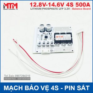 Mach Bao Ve Pin Sat 4S 500A 12V8 Can Bang Tu Dien