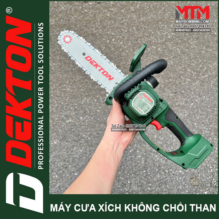 May Cua Xich DEKTON M21 CS08BL 8inch Motor Khong Choi Than Chan Pin Pho Thong Makita Cao Cap Chinh Hang Gia Re