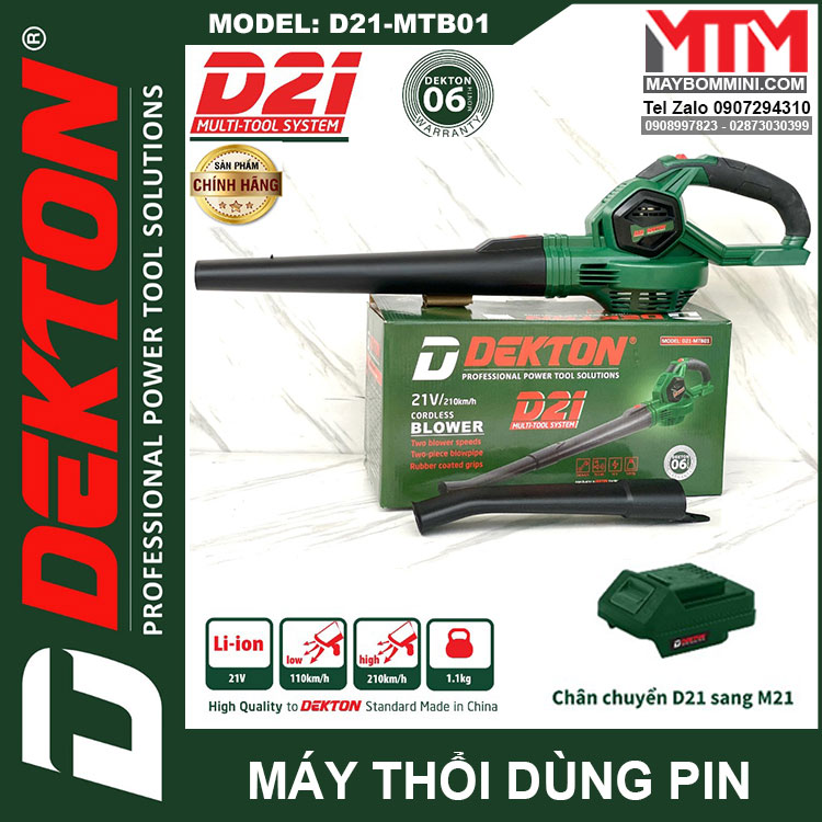 May Thoi Bui DEKTON D21 MTB01 Pin Sac Chinh Hang