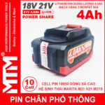 Pin Makita Chan Pho Thong 10 Cell 4000mah 80A Chong Soc
