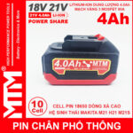 Pin Makita Chan Pho Thong 10 Cell 4000mah 80A Chong Soc Cao Cap