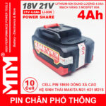 Pin Makita Chan Pho Thong 10 Cell 4000mah 80A Chong Soc Gia Re