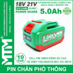 Pin Makita Chan Pho Thong 10 Cell 5000mah 80A Chong Soc Chong Chay