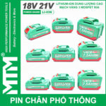 Pin Makita Chan Pho Thong 5 Cell 10 Cell 15 Cell 7500mah EVE 80A Chong Soc