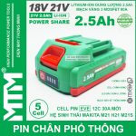 Pin Makita Chan Pho Thong 5 Cell 2500mah EVE 80A Chong Soc