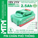 Pin Makita Chan Pho Thong 5 Cell 2500mah EVE 80A Chong Soc Gia Re