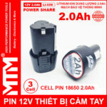 Pin May Khoan 12v 2000mah Khe B MTM 2026