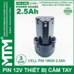 Pin May Khoan 12v 2500mah 2026