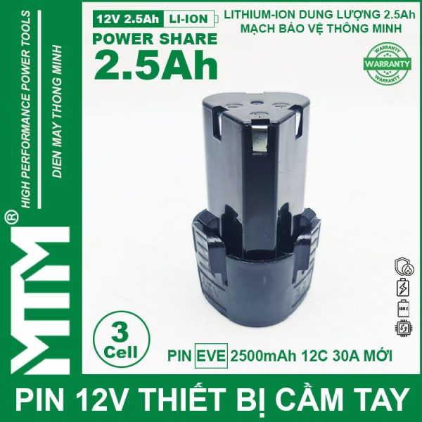 Pin May Khoan 12v 2500mah