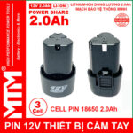 Pin May Khoan 12v 2500mah Khe B MTM CAO CAP