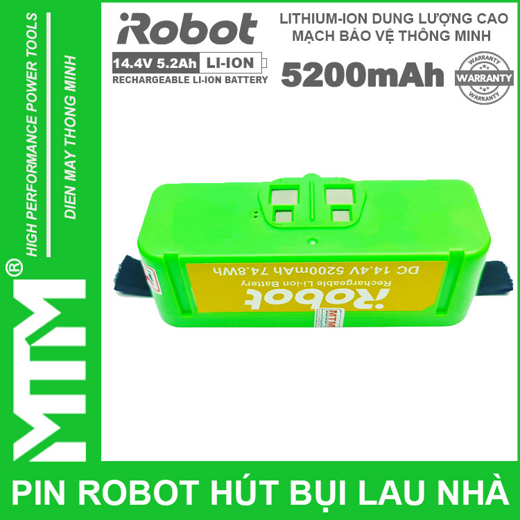 Pin Robot Lau Nha Hut Bui Irobot 5200mah Chinh Hang