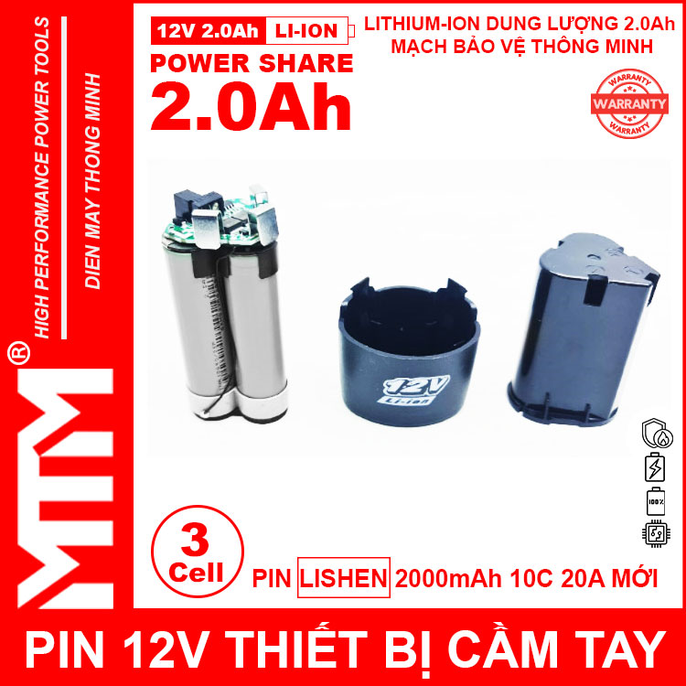 Cell Lishen Pin 12v Thiet Bi Cam Tay Khe B