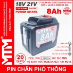 Gia Pin Makita Chan Pho Thong 20 Cell 8000mah LISHEN 80A Chong Soc