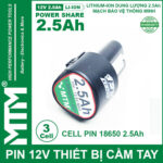 Pin 12v 3s Cell 2500 May Khoan 2026