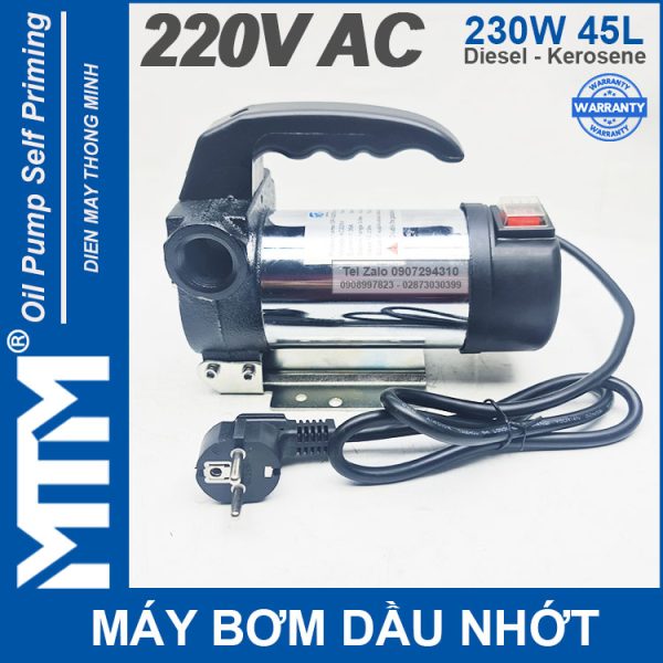 May Bom Dau Nhot 220V 230W 45L Oring MTM Chinh Hang