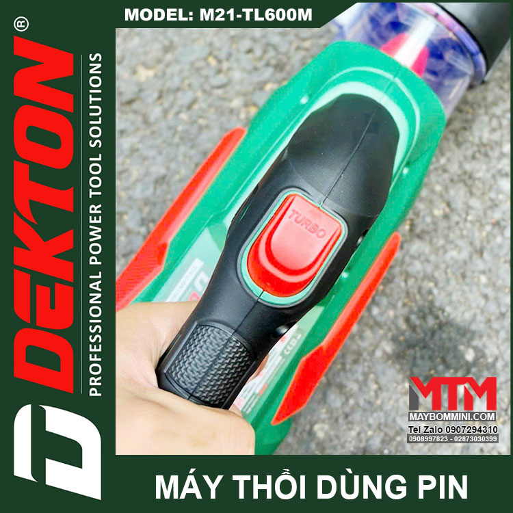 May Thoi La Thoi Bui Dekton 21V M21 TL600M Pin Chan Pho Thong Turbo