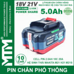Pin Makita 10 Cell 5000mah 80A Den Bao Pin 2 Ben Cell 2500mah Moi Gia Re